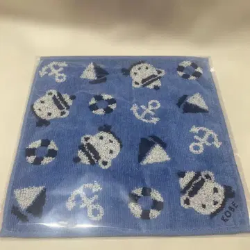 [미사용 새상품] 파밀리아 타월 손수건 고베 블루