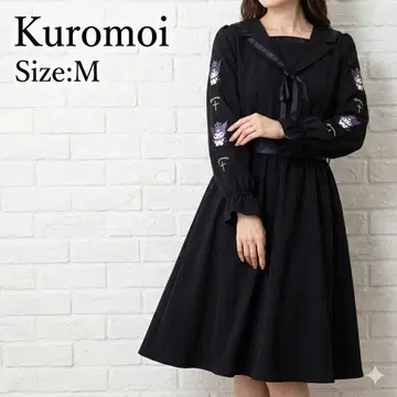 산리오 쿠로미 세일러 원피스 지뢰계 양산형 M 사이즈 블랙 리본