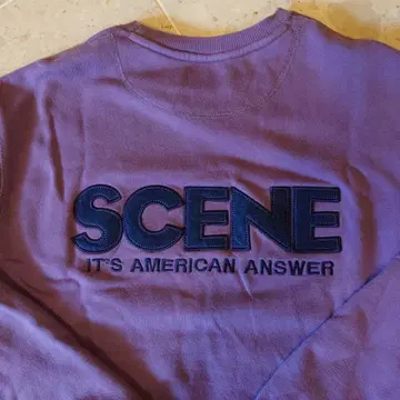 SCENE 퍼플 크루넥 트레이닝복 L