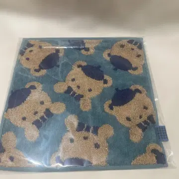 [ 미사용 새상품 ] 파밀리아 타월 손수건 그린 곰 XB