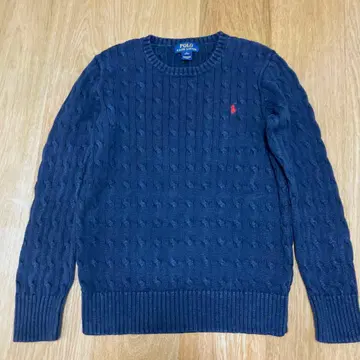 랄프 로렌 케이블 니트 네이비 M