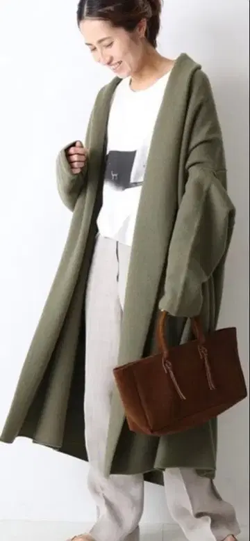 FRAMeWORK 압축 가운 미들 가디건