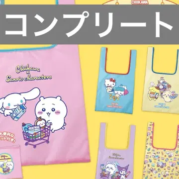 치이카와 산리오 캐릭터즈 에코백 전 5종 컴플리트 세트