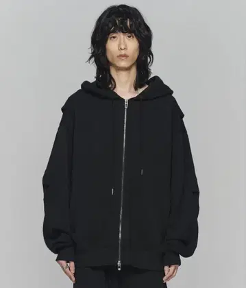 MAISON MINED 더블 지퍼 후드티 L 사이즈