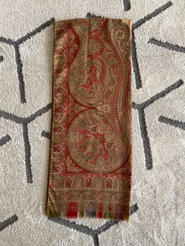 ETRO 스톨 숄 대형 페이즐리 울 실크