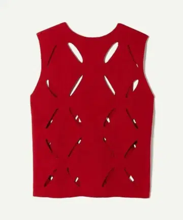 leinwande flower knitted top 베스트 빨간색