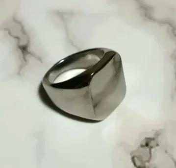 남성용 스타일리시 스퀘어 반지