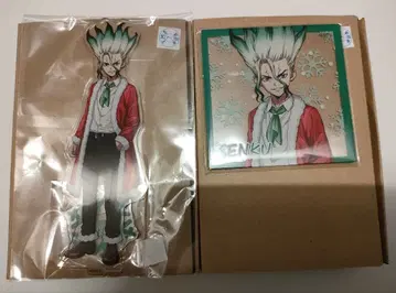 닥터스톤 NATSLIVE 카페 크리스마스 센쿠 아크릴 스탠드 코스터 세트