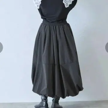 나일론 타프타 벌룬 스커트