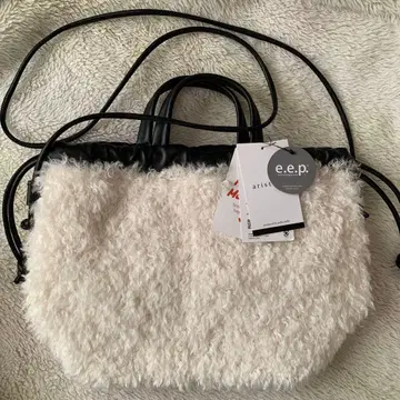 새상품 e.e.p 푸들 퍼 미니백