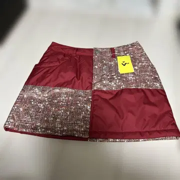 VITA HEAT 패치워크 스커트 사이즈 40 빨간색 겨울용 미사용