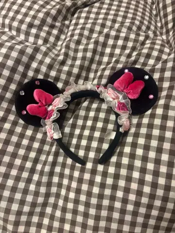 머리띠 미니 핑크 장미 디즈니