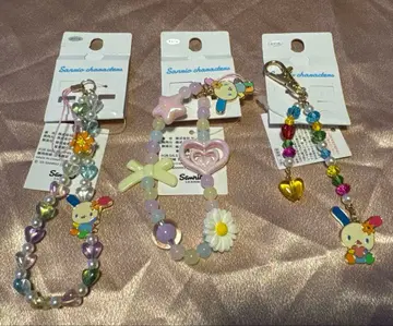 아베일 우사하나 콜라보 스트랩 참 3종 세트