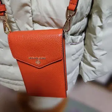 MICHAEL KORS 오렌지 숄더백