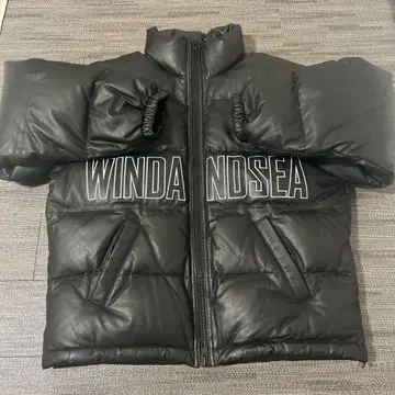 [ 새상품급 ] WIND AND SEA 윈드앤씨 램 가죽 다운 자켓