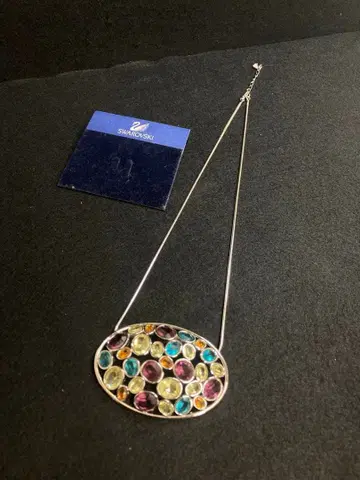 Swarovski 다색 스톤 목걸이