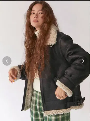 Ungrid 페이크 무스탕 보아 블루종