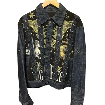 [ 초레어 ] 요시유키 코니시 FICCE 자수 스터드 데님 자켓