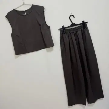 ad thie 슬리브리스 상의 롱팬츠 셋업