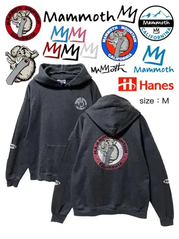 Mammoth Mountain 후드티 M 그레이 USA 구제 의류