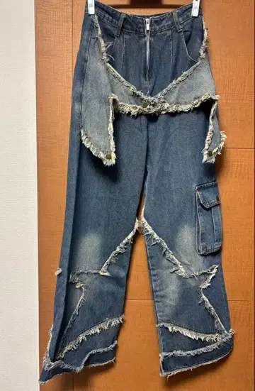 지하인 온라인 별 스타 데님 청바지 팬츠