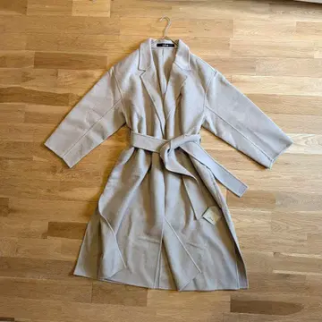 [ 택 포함 새상품 ] Squady 스카디 가운 롱 코트 그레이지