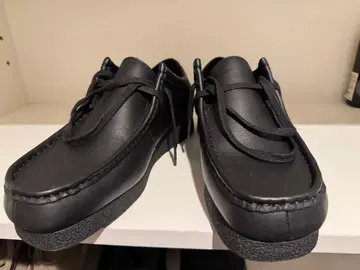 클락스 왈라비 블랙 가죽 부츠