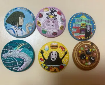 지브리 센과 치히로의 행방불명 자수 캔뱃지 자수 브로치