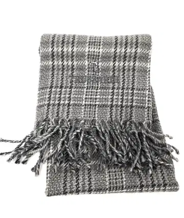 새상품 TRUSSARDI 트루사르디 체크 머플러 100% 프린지