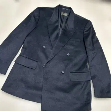 미사용 Wind Armor 블랙 더블 브레스트 자켓 L 캐시미어 100
