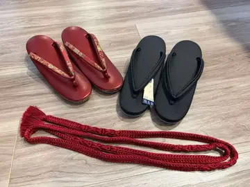 조리 허리띠 3종 세트 빨간색/블랙 23.0-23.5cm