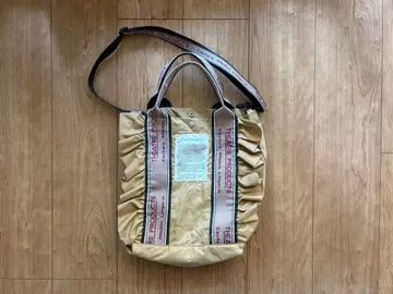 THEATRE PRODUCTS 자카드 테이프 프릴 백 L 베이지