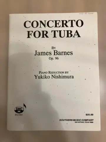 악보 제임스 반스 [튜바 협주곡]