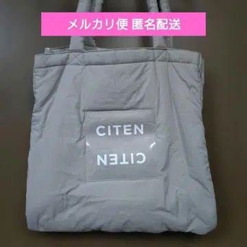 [ 미사용 새상품 ] CITEN 패디드 클리어 로고 토트백 시텐 덕질