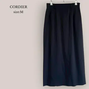 콜디아 CORDIER 새상품급 롱 타이트 스커트 포멀 네이비