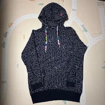 메르시보쿠 후드티 뼈 패턴