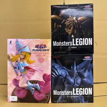 유희왕 피규어 3개 오벨리스크의 거신병 라의 익신룡 블랙 매지션 걸