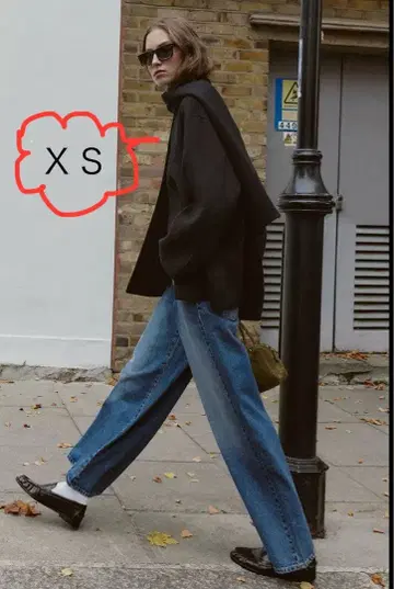 [택 포함 미사용 새상품] ZARA 울 숏 스카프 코트 블랙 XS