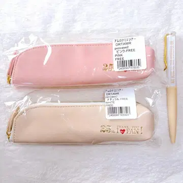 [ 새상품 ] 아무로 나미에 finally 펜 케이스 핑크 내추럴, 볼펜