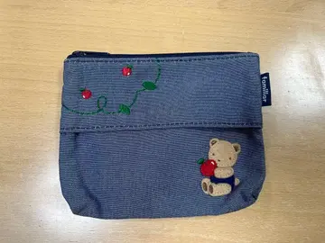 familiar 티슈 케이스 파우치 곰 사과