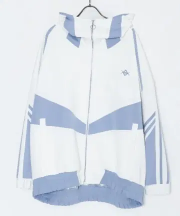 REFLEM 후드 부착 저지 화이트/스카이블루