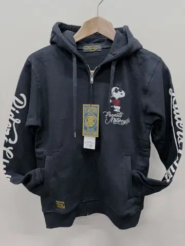 FLAGSTAFF 스누피 집업 후드티 M 블랙