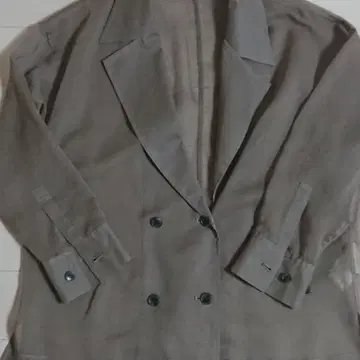 새상품급 Noble 노블 더블 브레스트 시어 테일러드 자켓