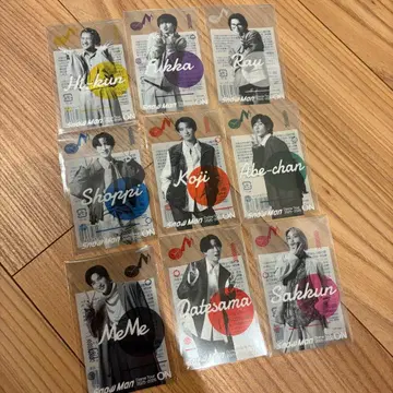 SnowMan ON 클리어 스티커 9개 세트