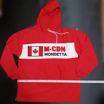 MONDETTA 캐나다 국기 디자인 후드티
