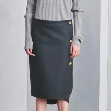 [ 새상품급 ] THE RERACS 리라크스 울 랩스커트