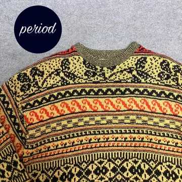 P2809 90s winona knits 올 패턴 울 니트 USA제