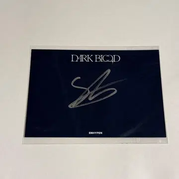 제이크 친필 사인 미국 DARK BLOOD 엽서