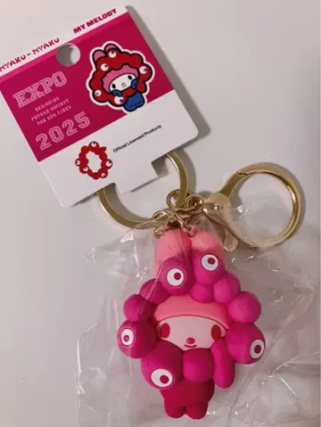 간사이 엑스포 산리오 콜라보 최애 컬러 입체 마스코트 키링 마이멜로디