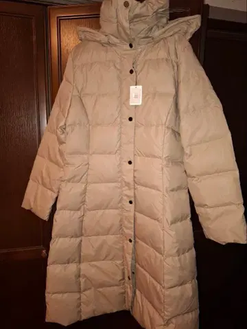 Filomo 후드 부착 롱 다운 코트 13호 라이트 베이지